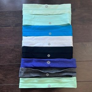 8 lululemon headbands - never worn!